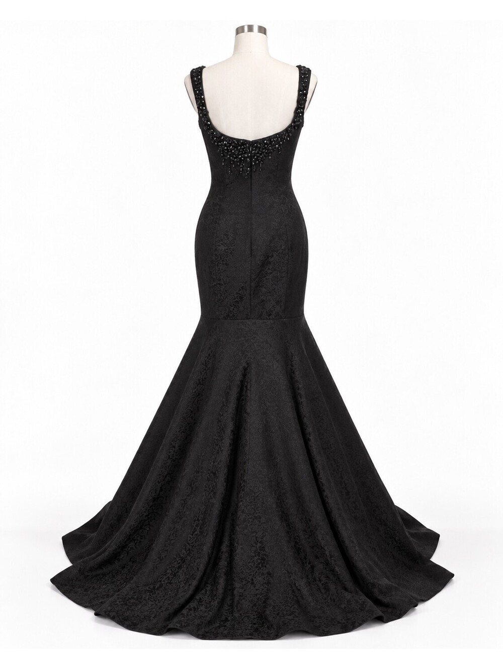 Camille La Vie Black Beaded Formal Mermaid Gown Size 6